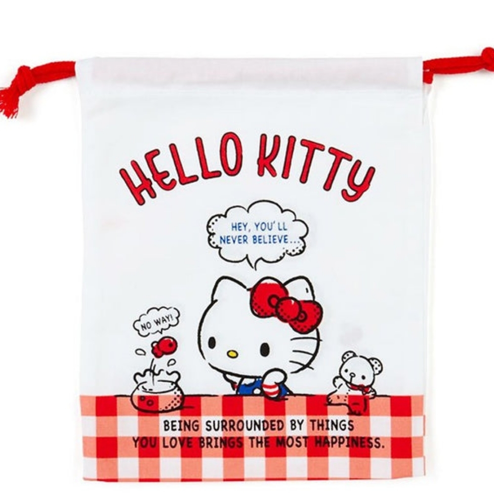 Hello Kitty Sanrio Japan Drawstring Pouch